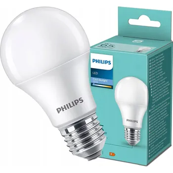 Žárovka LED žárovka E27 A60 9W = 65W 950lm 6500K Studená Bílá Mléčná PHILIPS