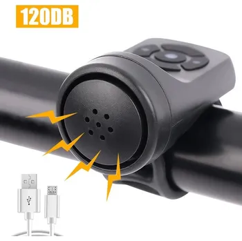 Elektrická houkačka na kolo s alarmem a 4 tóny