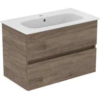 Umyvadlo Ideal Standard i.life - Umyvadlo se skříňkou 800 mm, ořech