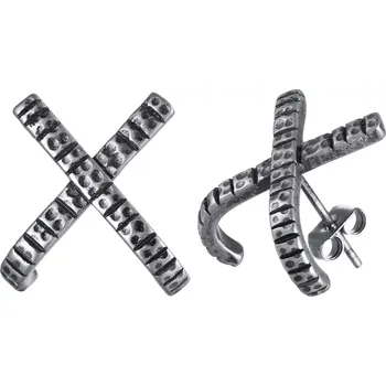 Náušnice Ocelové puzetové náušnice s drápem 15mm Gunmetal