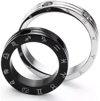 Přívěsek Ocelové přívěsky pro pár - Konstelace - černý