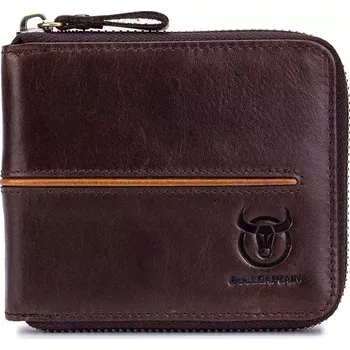 Peněženka Bullcaptain elegantní kožená peněženka Tyron Hnědá