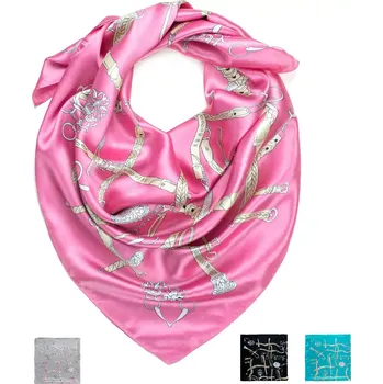 Šátek Dámský šátek s ornamenty Toulouse - Barva Modrá