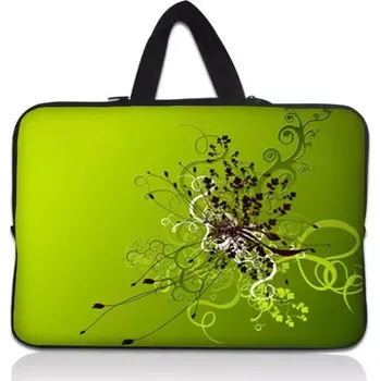 pouzdro na notebook Huado taška na notebook do 10.2" Zelený rozkvět