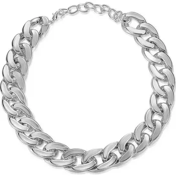 Náhrdelník Dámský náhrdelník Řetěz Cuban Style Stříbrný