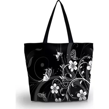 Plážová taška Huado nákupní a plážová taška - Kytičky