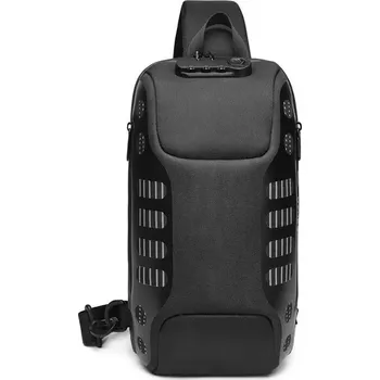 Ozuko batoh přes rameno s USB + zámek Dubois Černý 5L