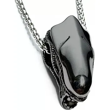 Přívěsek Přívěšek z chirurgické oceli Vetřelec Alien Černý - Model včetně řetízku 3mm/ 60 cm