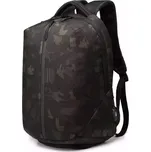 Ozuko studentský školní batoh batoh s USB + zámek Hunting Camo 33L