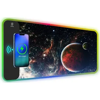 Podložka pod myš Huado RGB podložka pod myš s bezdrát nabíjením 15W Planety v konjunkci