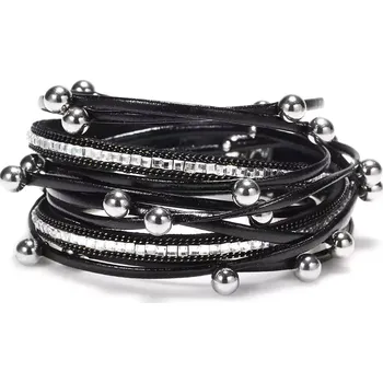 Náramek Lodestar Metalický náramek na ruku Chubby Černý 39 -40 cm