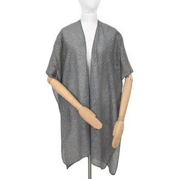 Dámská tunika ArtOfPolo pončo na plavky letní Pareo D`oro Stříbrný