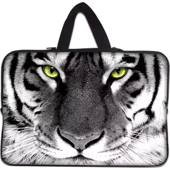 pouzdro na notebook Huado taška na notebook do 10.2" Tygr černobílý