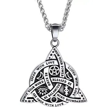 Přívěsek Přívěsek z chirurgické oceli - Keltský uzel Valhalla Symbols - Model BEZ ŘETÍZKU (pouze přívěsek)