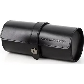 Box na hodinky Contacts® Kožené pouzdro na 3 hodinky Černé