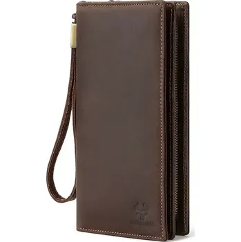Peněženka Humerpaul kožená dlouhá peněženka Crazy Horse Patroklos