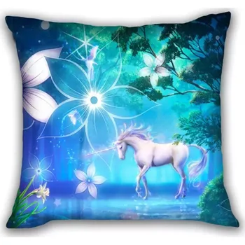Povlak na dekorativní polštářek Huado dekorační povlak na polštář 45x45 Jednorožec