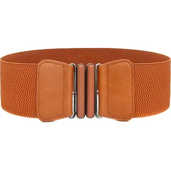 Opasek Dámský pásek na šaty s přezkou Chiara Hnědý