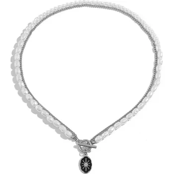 Náhrdelník Pánský náhrdelník z umělými perlami Stellar