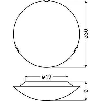 Stropní LED svítidlo Astro 30 kulaté transparentní moderní do obýváku a kuchyně