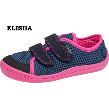 Dívčí polobotky Barefoot prodyšné tenisky BEDA PLAYFUL - ELISHA (BFN 170040/ST/W/O), Beda Barefoot Velikost: 24