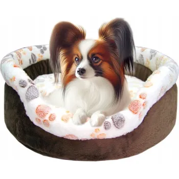 Pelíšek pro psa Plyšová kotec potah pelíšek jorkšíra, maltipoo, čivavu, špice ⌀45