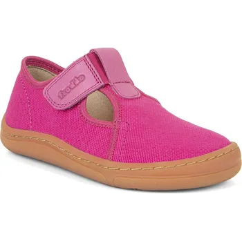 Dívčí obuv Barefoot přezůvky/plátěnky FUXIA (G1700380-2, CANVAS T-BAR), Froddo Velikost: 30