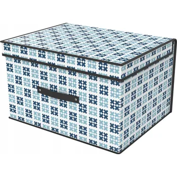 Úložný box KONTEJNER KRABIČKA ORGANIZÉR NA POVLEČENÍ DEKY DROBNOSTI 60X40X30 VYZTUŽENÝ