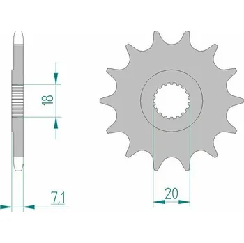 Nářadí na motocykly Ocelové samočisticí přední kolo AFAM 22203 - 520 22203+13