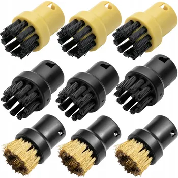 Příslušenství pro parní čistič Sada KARTÁČŮ 3+3+3 pro parní čistič Karcher SC 1 2 3 4 5 na spáry a kartáč