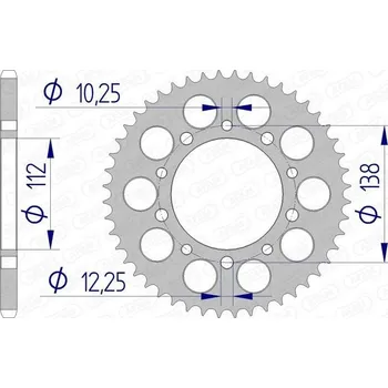Nářadí na motocykly Hliníkové ultralehké zadní kolo AFAM 11509 - 520 11509-45