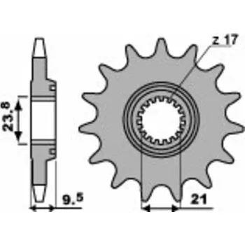 Nářadí na motocykly Ocelová standardní přední řetězová kola PBR 2134 - 520 2134.13.18NC