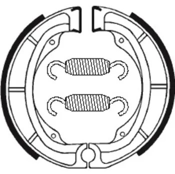 Nářadí na motocykly Organické brzdové čelisti TECNIUM Street/Off-Road/ATV - BA016 BA016