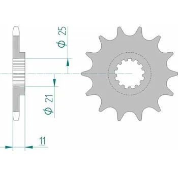 Nářadí na motocykly Ocelové standardní přední kolo AFAM 70600 - 520 70600-16