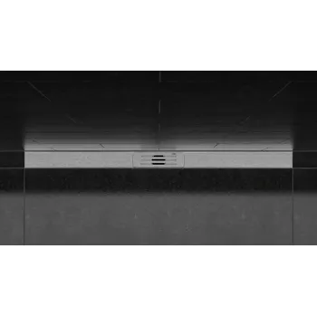 TECElineo - Kompletní sada sprchového žlabu 1000x65 mm, zkracovatelný, kartáčovaná nerez 15301100