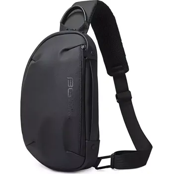 BANGE batoh přes rameno s USB HERTZ Černý 7L