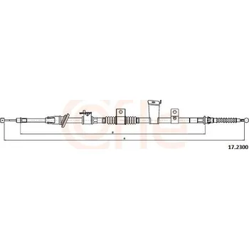 Autodíl Tažné lanko, parkovací brzda COFLE 17.2300