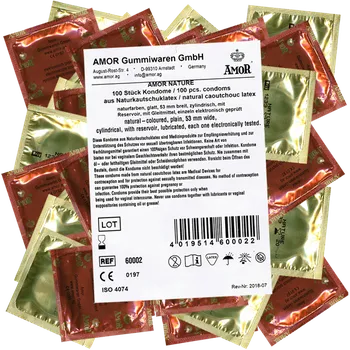 Kondom Amor Bulk-Pack: Nature, 100 natural condoms
