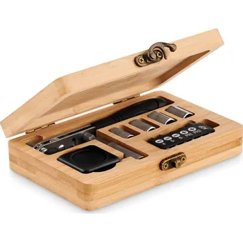 Multifunkční nůž Sada nářadí v bambus. pouzdru Furobam