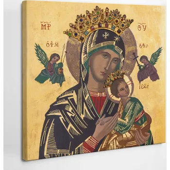 Obraz Tištěný Obraz na Plátně Jako Dárek Matka Boží Neustálé Pomoci 40x40 cm