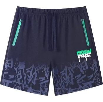 CHLAPECKÉ ŠORTKY S NÁPISEM 146-176 Barva: Tmavě modrá, Velikost: 146