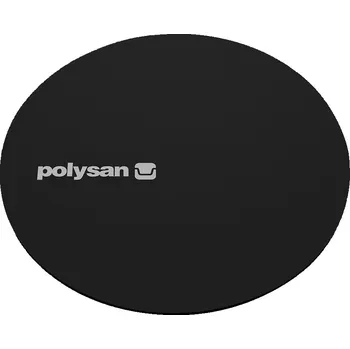 Sifon Polysan Mirai Kruhová krytka sifonu, černá mat, 72731B