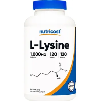Aminokyselina Nutricost L-Lysine Tablets (120 Tableta)