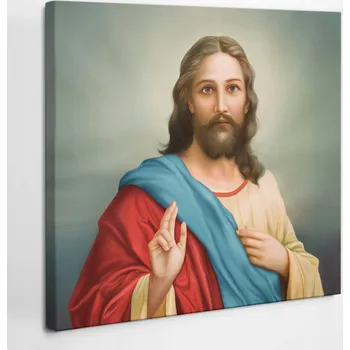 Obraz Tištěný Obraz na Plátně Fotoobraz Milosrdenství Ježíše Krista 40x40 cm