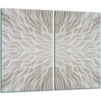 Obraz 2x SKLENĚNÁ OCHRANNÁ DESKA NA SPORÁK 30x52 BÍLÁ Tvrzené Sklo KUCHYNĚ 7