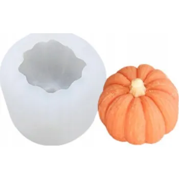 Výroba svíčky Silikonová forma na svíčky, vosk, mýdlo, odlitky ze sádry - 3D Dýně na Halloween
