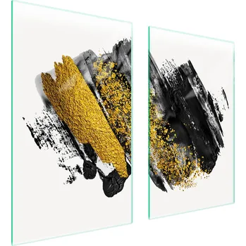 Obraz Skleněná ochranná deska na sporák 75x52 Umění