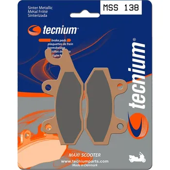 Nářadí na motocykly Brzdové destičky TECNIUM Maxi Scooter Sintered Metal - MSS138 MSS138