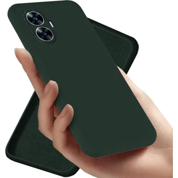 Pouzdro na mobilní telefon Zadní Kryt RCBR pro Realme C55 4G SILICON CASE zelený