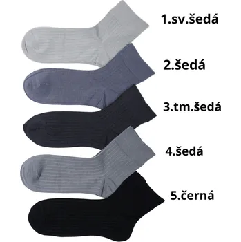 Pánské ponožky PÁNSKÉ PONOŽKY s bambusem AURA-VIA FFZ2558 (Pánské ponožky střední výška)